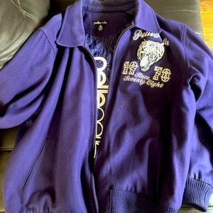 Purple pelle pelle coat